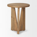 Mattius Light Wood Accent Table - Default Title