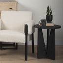 Mattius Black Wood Accent Table - Default Title