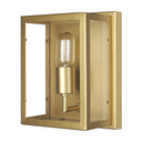 Cairn Brushed Gold Metal w Glass 1-Light Wall Sconce - Default Title