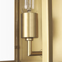Cairn Brushed Gold Metal w Glass 1-Light Wall Sconce - Default Title