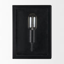 Cairn Matte Black Metal w Glass 1-Light Wall Sconce - Default Title