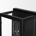 Cairn Matte Black Metal w Glass 1-Light Wall Sconce - Default Title