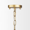 Edie Brushed Gold Metal w Frosted Glass Globe 1-Light Pendant - Default Title
