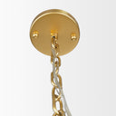 Edie Brushed Gold Metal w Frosted Glass Globe 1-Light Pendant - Default Title