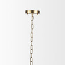 Britton Gold Metal w Clear Glass Globe 1-Light Pendant Light - Default Title