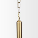 Britton Gold Metal w Clear Glass Globe 1-Light Pendant Light - Default Title