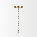Britton Gold Metal w Clear Glass Globes 6-Light Chandelier - Default Title
