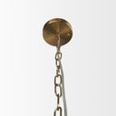 Britton Gold Metal w Clear Glass Globes 6-Light Chandelier - Default Title
