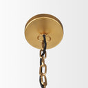 Karina 24 Round Brass-tone Hammered Metal Dome Pendant Light - Default Title