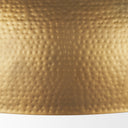 Karina 36 Round Brass-tone Hammered Metal Dome Pendant Light - Default Title
