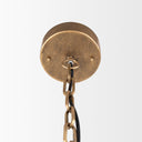 Rhone Gold Metal and Wood Beaded Chandelier - Default Title
