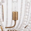 Rhone Gold Metal and Wood Beaded Chandelier - Default Title