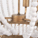 Rhone Gold Metal and Wood Beaded Chandelier - Default Title