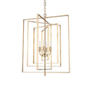 Colleen Antiqued Gold Metal 4-Light Chandelier - Default Title