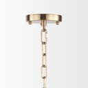Colleen Antiqued Gold Metal 4-Light Chandelier - Default Title