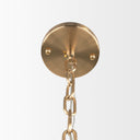 Colleen Antiqued Gold Metal 4-Light Chandelier - Default Title