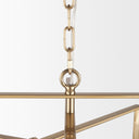 Colleen Antiqued Gold Metal 4-Light Chandelier - Default Title
