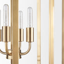 Colleen Antiqued Gold Metal 4-Light Chandelier - Default Title