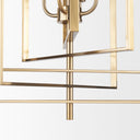 Colleen Antiqued Gold Metal 4-Light Chandelier - Default Title