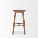 Ernest Medium Brown Wood Bar Stool - Default Title
