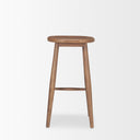 Ernest Medium Brown Wood Bar Stool - Default Title