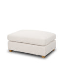 Halston Small Ottoman Oatmeal Performance Fabric - Default Title