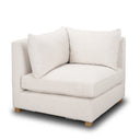 Halston Corner Sectional Piece Oatmeal Performance Fabric - Default Title