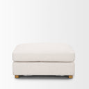 Halston Small Ottoman Oatmeal Performance Fabric - Default Title