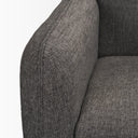 Hale Sofa W Medium Brown Wood and Gray Fabric - Default Title