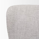 Hartt Dining Chair W Matte Black Metal Frame and Gray Fabric - Default Title