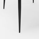 Hartt Dining Chair W Matte Black Metal Frame and Gray Fabric - Default Title