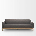 Hale Sofa W Medium Brown Wood and Gray Fabric - Default Title