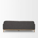 Hale Sofa W Medium Brown Wood and Gray Fabric - Default Title