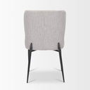 Hartt Dining Chair W Matte Black Metal Frame and Gray Fabric - Default Title