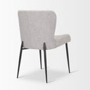 Hartt Dining Chair W Matte Black Metal Frame and Gray Fabric - Default Title