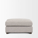 Halston Small Ottoman Light Gray Performance Fabric - Default Title
