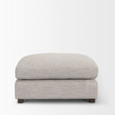 Halston Large Ottoman Light Gray Performance Fabric - Default Title