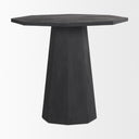 Maxine Hexagonal Black Wood Foyer Table - Default Title
