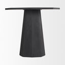 Maxine Hexagonal Black Wood Foyer Table - Default Title