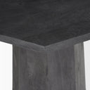 Maxine Hexagonal Black Wood Foyer Table - Default Title