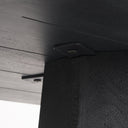 Maxine Hexagonal Black Wood Foyer Table - Default Title