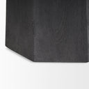Maxine Hexagonal Black Wood Foyer Table - Default Title