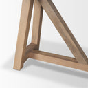 Rialto Two-Toned Black and Brown Wood Angular Leg Console Table - Default Title