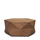 Arreto Hexagonal Hinged Solid Wood Top and Base Coffee Table - Default Title