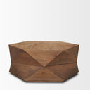 Arreto Hexagonal Hinged Solid Wood Top and Base Coffee Table - Default Title