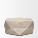 Arreto Hexagonal Hinged Solid Wood Top and Base Coffee Table - Default Title