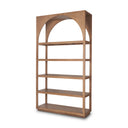 Bela Arched Shelving Unit Medium Brown Wood - Default Title