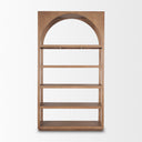 Bela Arched Shelving Unit Medium Brown Wood - Default Title