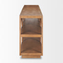 Bela Large Medium Brown Wood Arched Console Table - Default Title