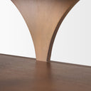 Bela Large Medium Brown Wood Arched Console Table - Default Title